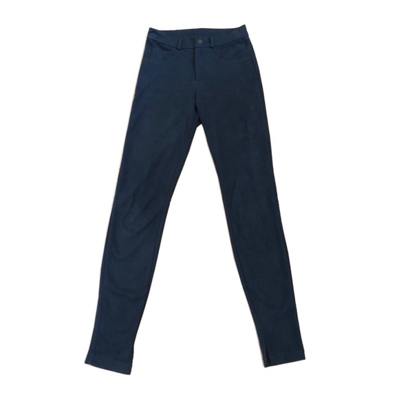 Hale Bob Dark Gray Suede Skinny Stretchy Pants - Picture 1 of 8